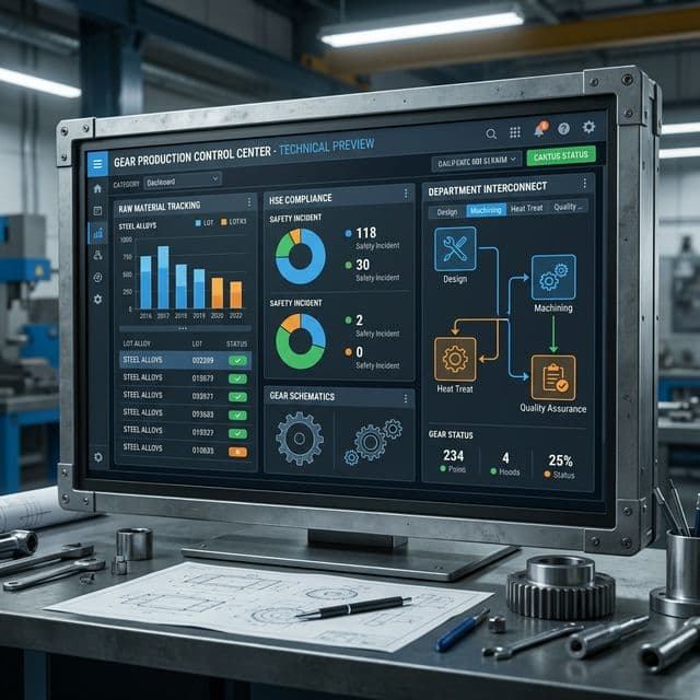 Precision ERP for Techno Gears Technical Preview